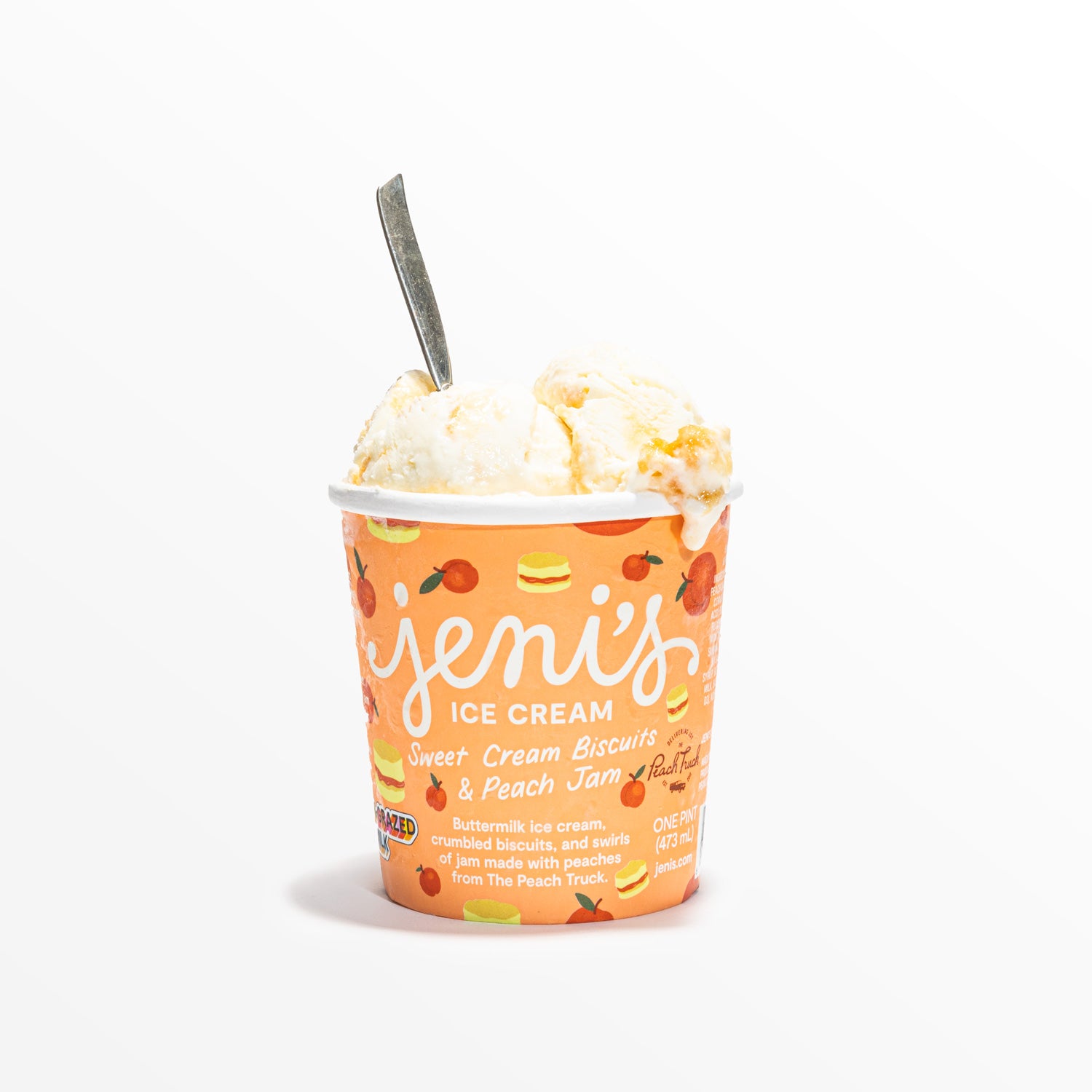 Sweet Cream Biscuits & Peach Jam